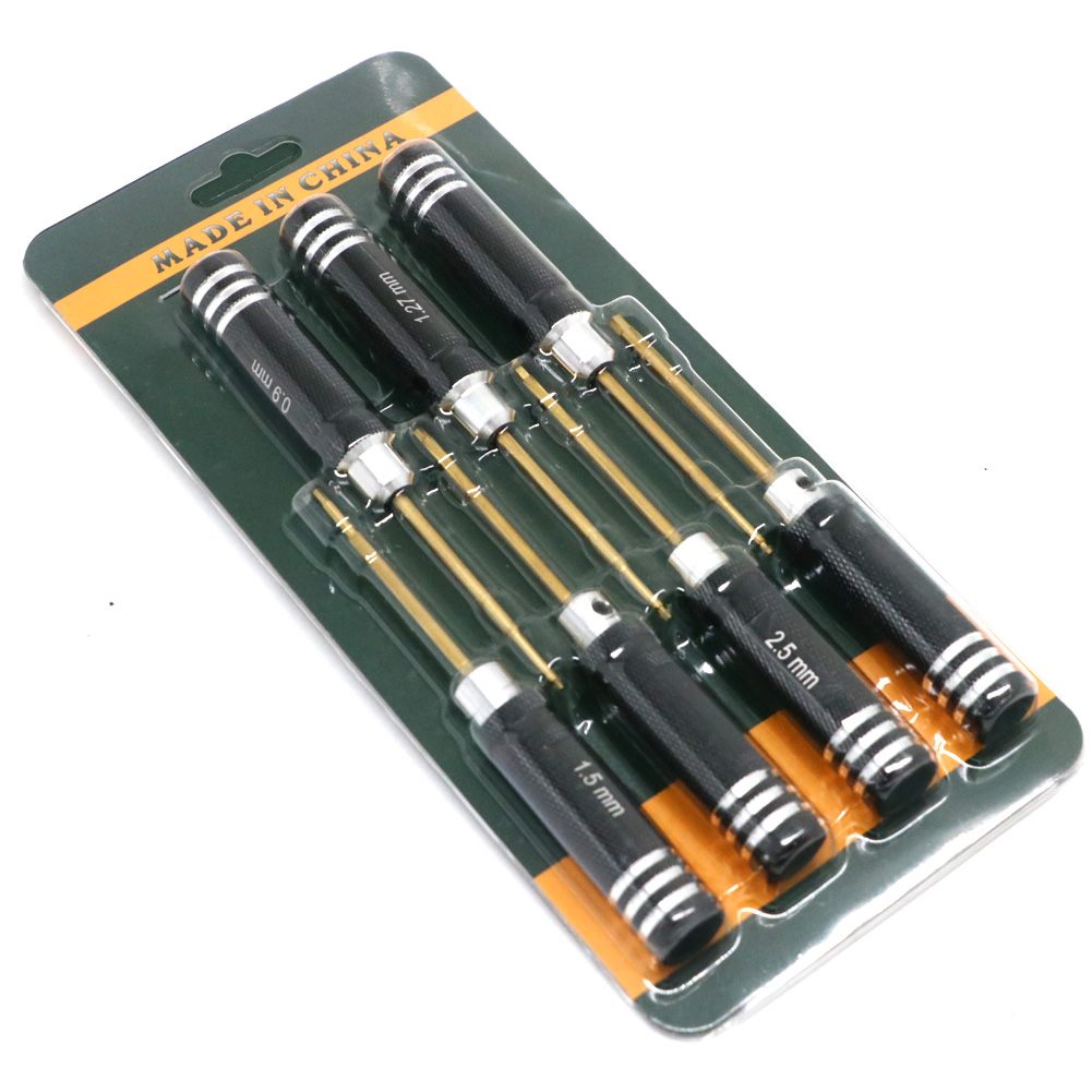 Fpv Drone Tool Kit - 精密ドライバードライバーツールセット,チタンメッキ,ミニ,rcヘリコプター用allenドライバー,ドローン,飛行機,モデル修理ツール,7個