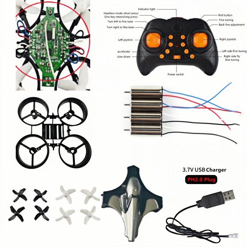 完全DIYドローンキット 2.4G 6軸ジャイロ ヘッドレス - Fpv Drone Charger のレビューと価格