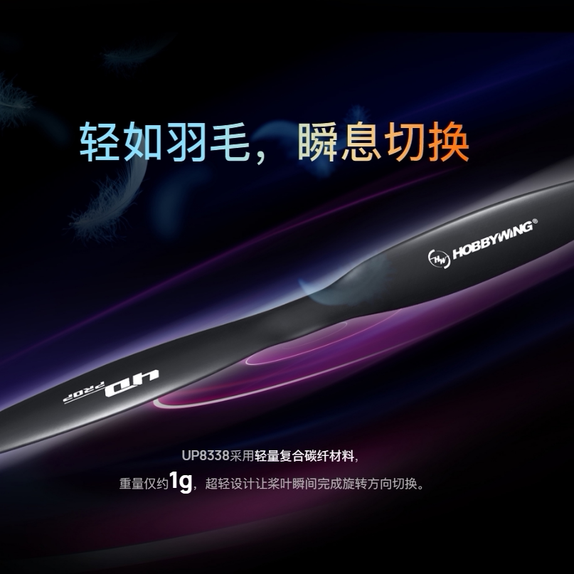 Hobbywing UP8338 4Dカーボンファイバープロ - Fpv Drone Propeller のレビューと価格